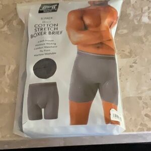 MEMBER’S MARK 5 Men's Cotton Stretch Boxer Briefs Medium